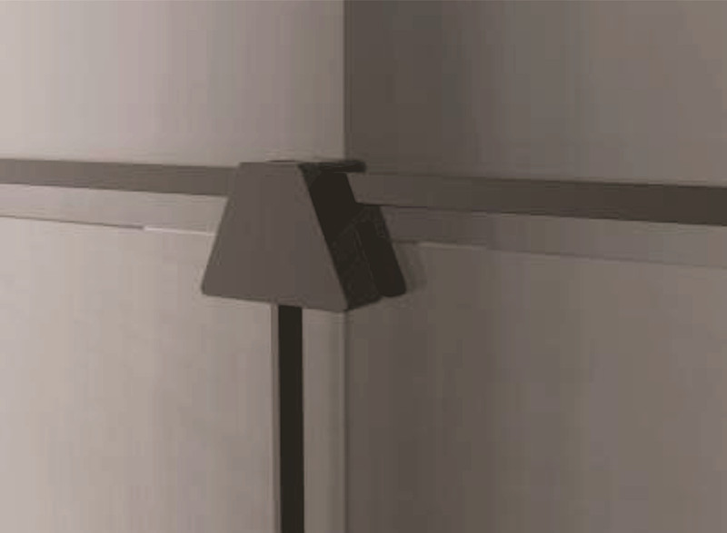 玻璃门底部